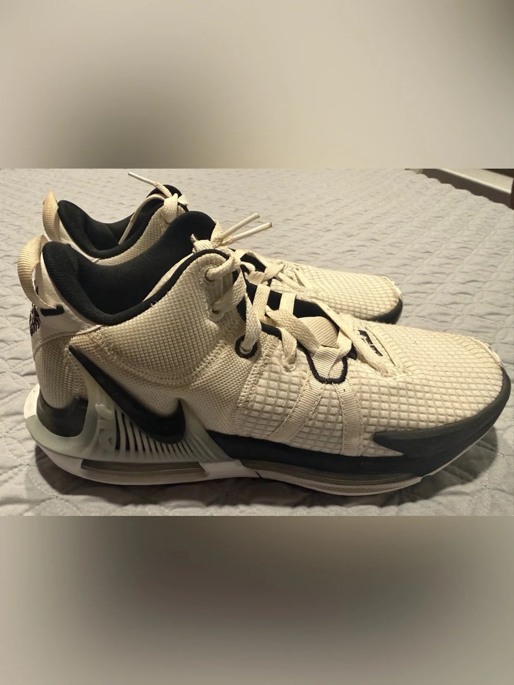 Nike Lebron Witness VII 7 TB White Black Men's Size 8 Shoes DZ3299-100